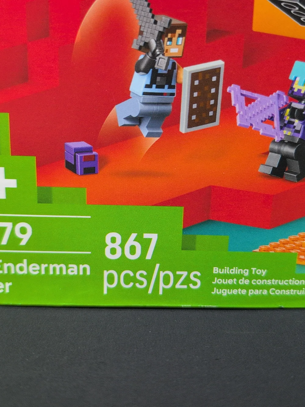 Lego Minecraft the Enderman Tower Complete Building Set Pcs 867